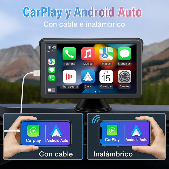 Pantalla 10" Smart CarPro™ + Cámara de Retroceso de Regalo 🔥 Últimas Unidades 🔥