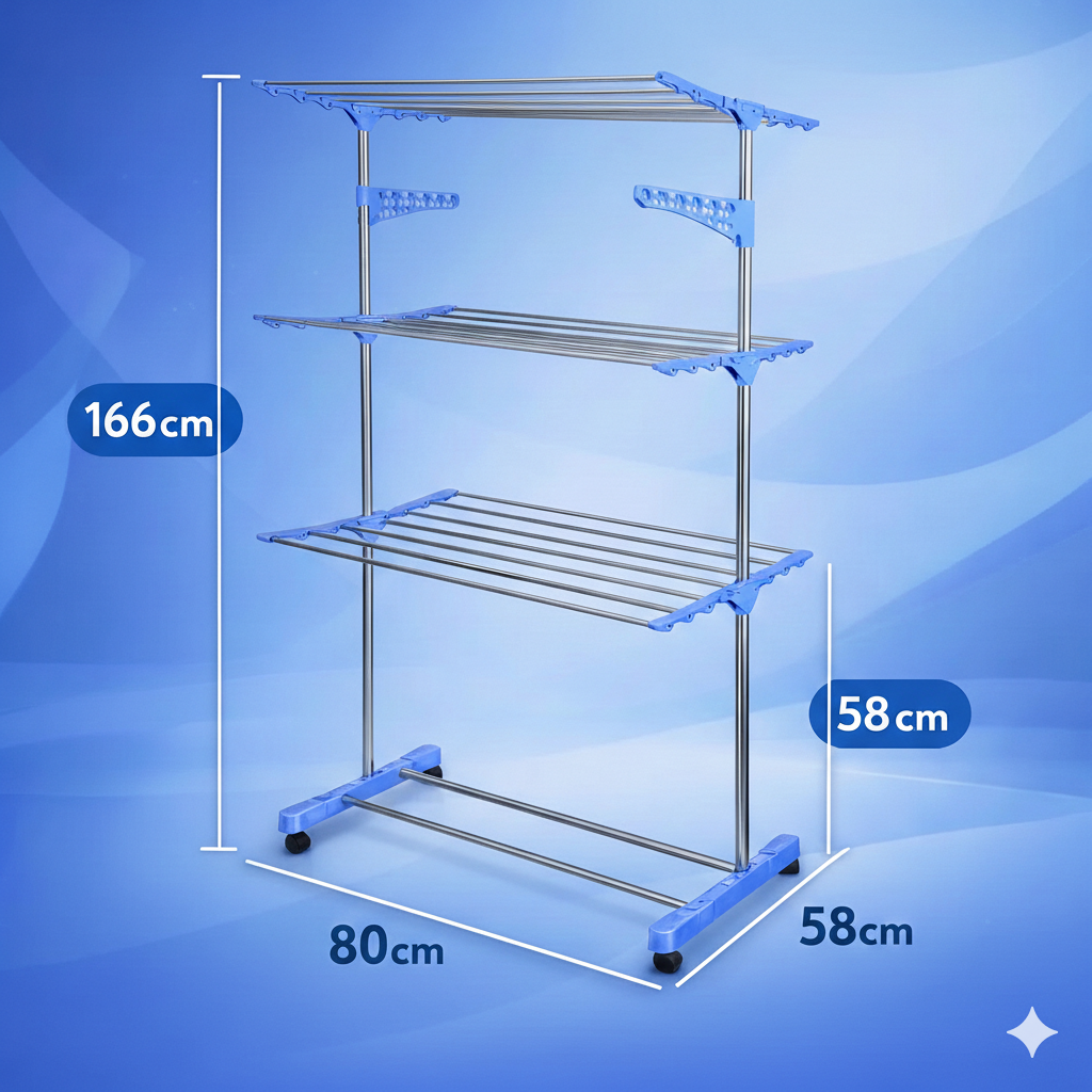 Tendedero Vertical de 3 Niveles