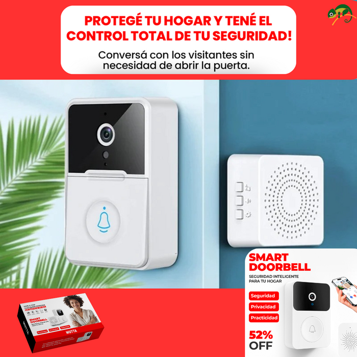 SMART DOORBELL - Timbre Inalámbrico Con Camara 🔥 SOLO POR HOY: 52% OFF 🔥