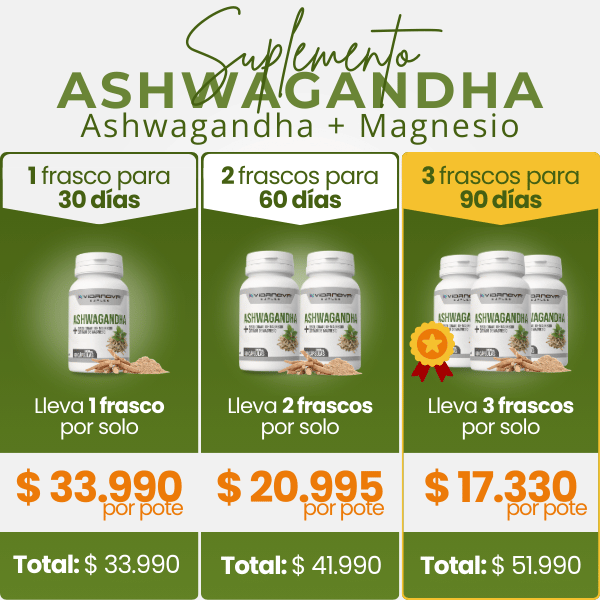 Ashwagandha + Magnesio 1000mg 60 CAPS