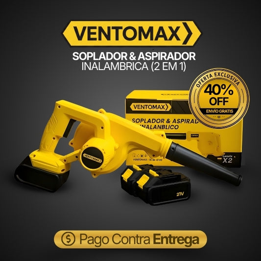 VENTOMAX - Soplador y Aspirador Inalambrica 2 en 1