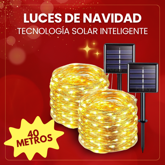 Luces De Navidad LED Solar 40 metros 🔥 Pocas Unidades🔥