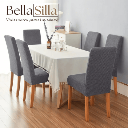 BellaSilla – Juego de 6 Piezas Premium de Fundas para Silla