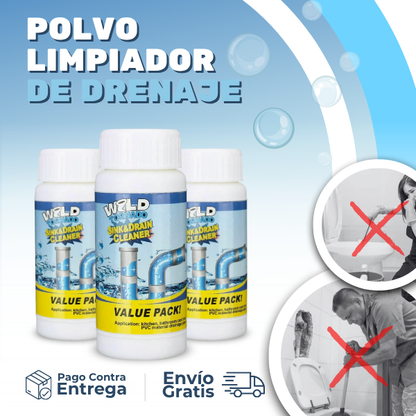 DrainCleaner­™ - Polvo Limpiador de Drenaje - Pack de 3 unidades