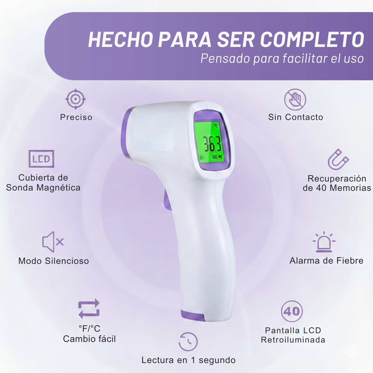 TermiBien™ - Termómetro Digital Infrarrojo