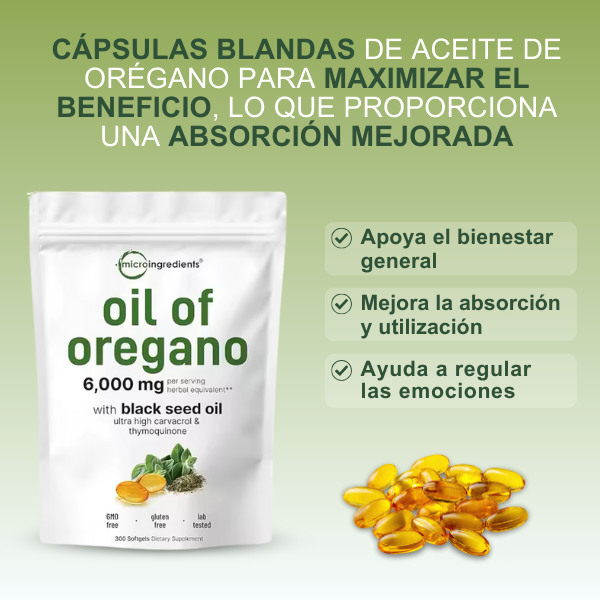 Aceite de Orégano con Semilla Negra