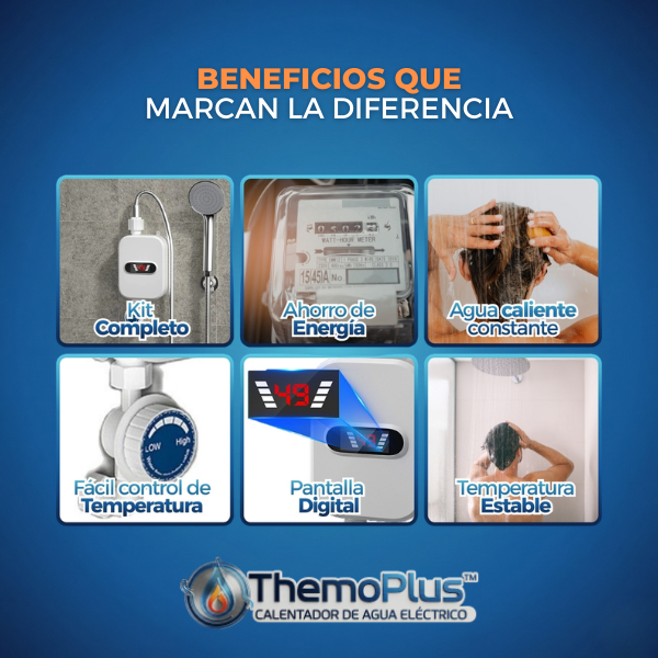 ThermoPlus - Calentador Aguaducha Eléctrico 🔥 40% de Descuento 🔥