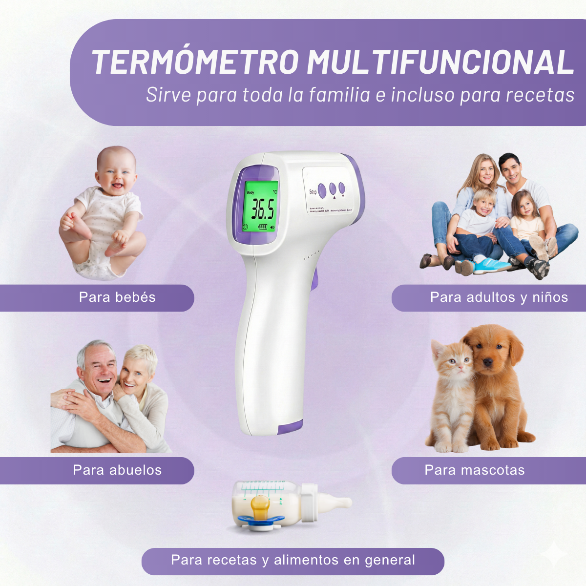 TermiBien™ - Termómetro Digital Infrarrojo
