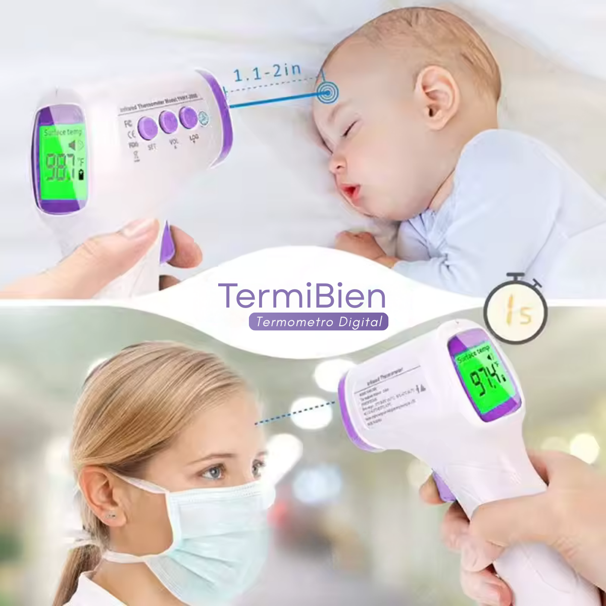 TermiBien™ - Termómetro Digital Infrarrojo