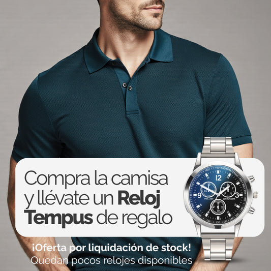 Polo Premium de Seda + Reloj Tempus de Regalo 🎁 Últimas Unidades 🔥