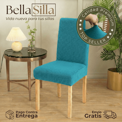 BellaSilla – Juego de 6 Piezas Premium de Fundas para Silla