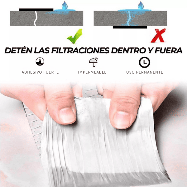 [2x1] Cinta de Sellado Impermeable 5cm x 5m 🚨 Últimas Unidades 🚨